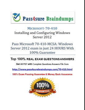 70-410 Braindumps