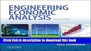 Read Engineering Economic Analysis  Ebook Free