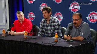 Boban Marjanovic - Introductory Press Conference - Detroit Pistons 2016 NBA Free Agency