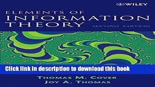 Read Elements of Information Theory 2nd Edition (Wiley Series in Telecommunications and Signal
