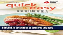 Read American Heart Association Quick   Easy Cookbook, 2nd Edition: More Than 200 Healthy Recipes