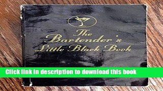 Read Bartender s Little Black Book  Ebook Free