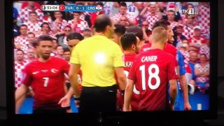 DARIJO SRNA WITH A FREEKICK HITS CROSSBAR NEARLY SCORES! TURKEY vs CROATIA EURO 2016
