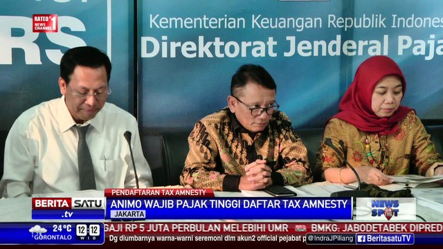 Dirjen Pajak: Animo Wajib Pajak Ikut Tax Amnesty Tinggi