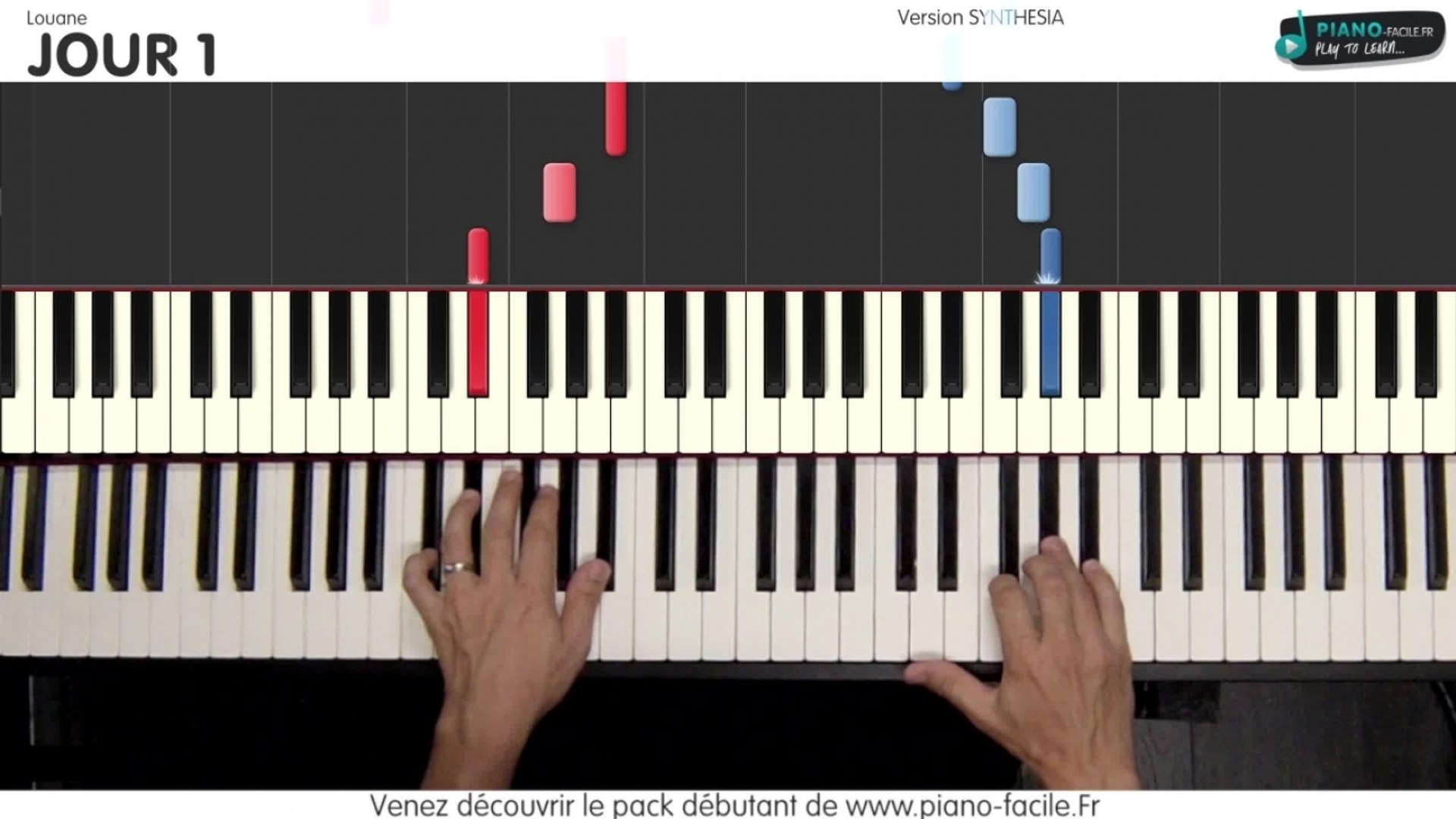 Jour 1 - Louane - [Tutorial Piano] (synthesia) - S - Vidéo Dailymotion