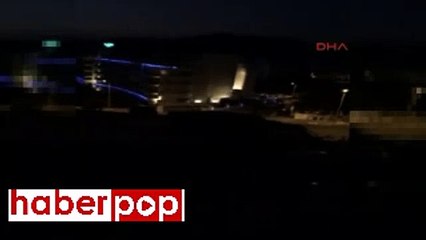 HELİKOPTER OTELE BÖYLE ATEŞ AÇTI ÇATIŞMA ANI KAMERADA