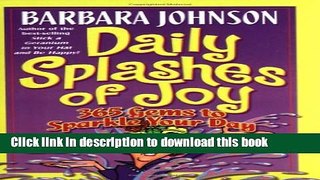 Read Daily Splashes Of Joy  Ebook Free