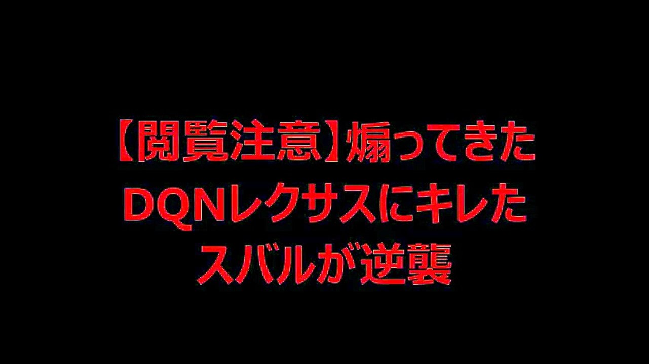 【閲覧注意】煽ってきたDQNレクサスにキレたスバルが逆襲