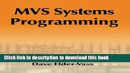 Read MVS Systems Programming PDF Free