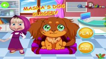 Masha Dog Surgery Game - Masha And The Bear Video Games For Girls