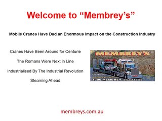 Mobile Cranes Have Had an Enormous Impact on the Construction Industry