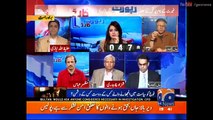 Hassan Nisar appreciating Rabia Anum on his arguments