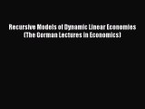 Enjoyed read Recursive Models of Dynamic Linear Economies (The Gorman Lectures in Economics)