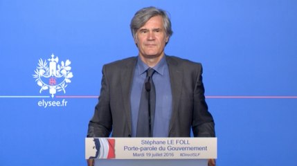 Compte rendu du Conseil des ministres du 19 juillet 2016