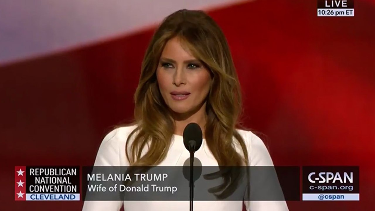 Melania Trump copie le discours de Michelle Obama
