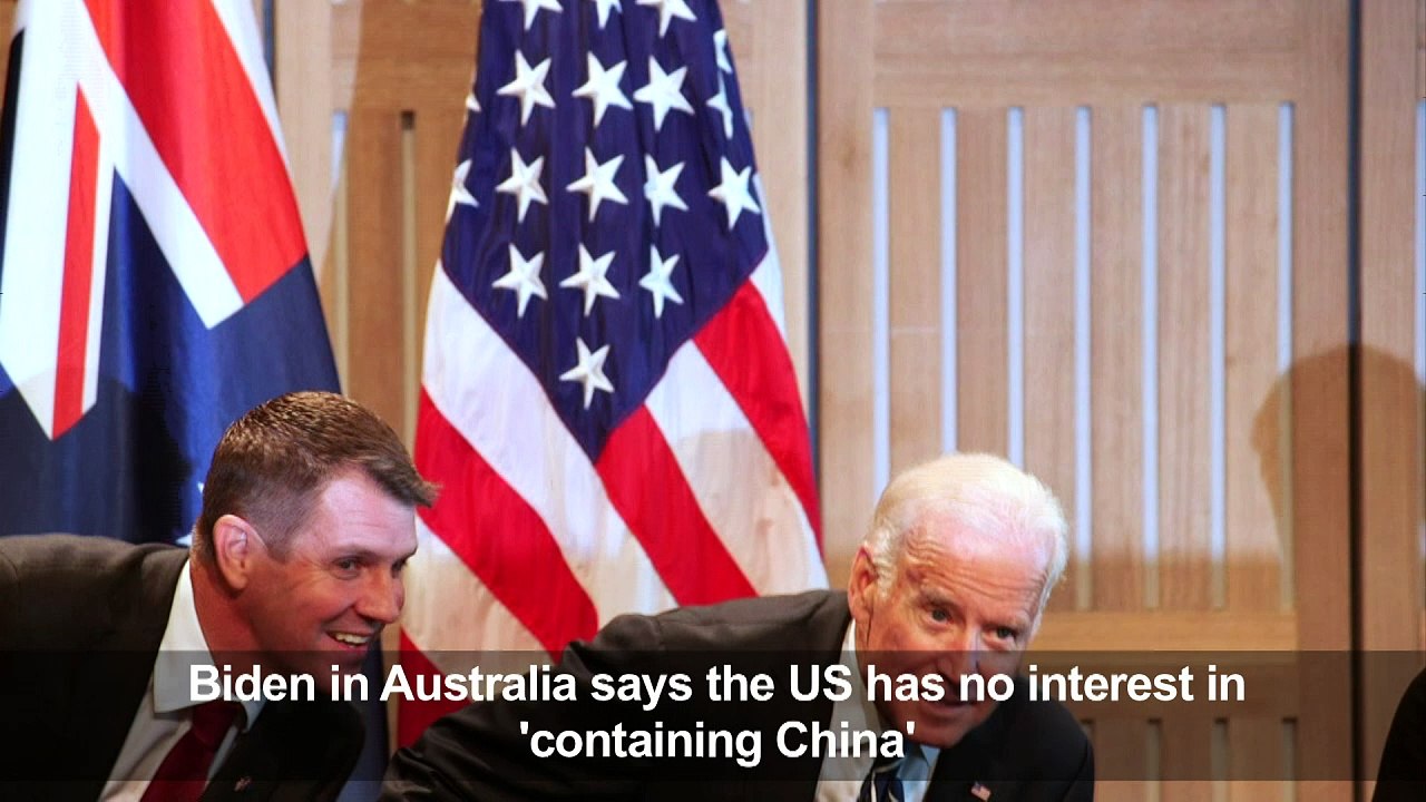 Biden: US has no interest in 'containing China'
