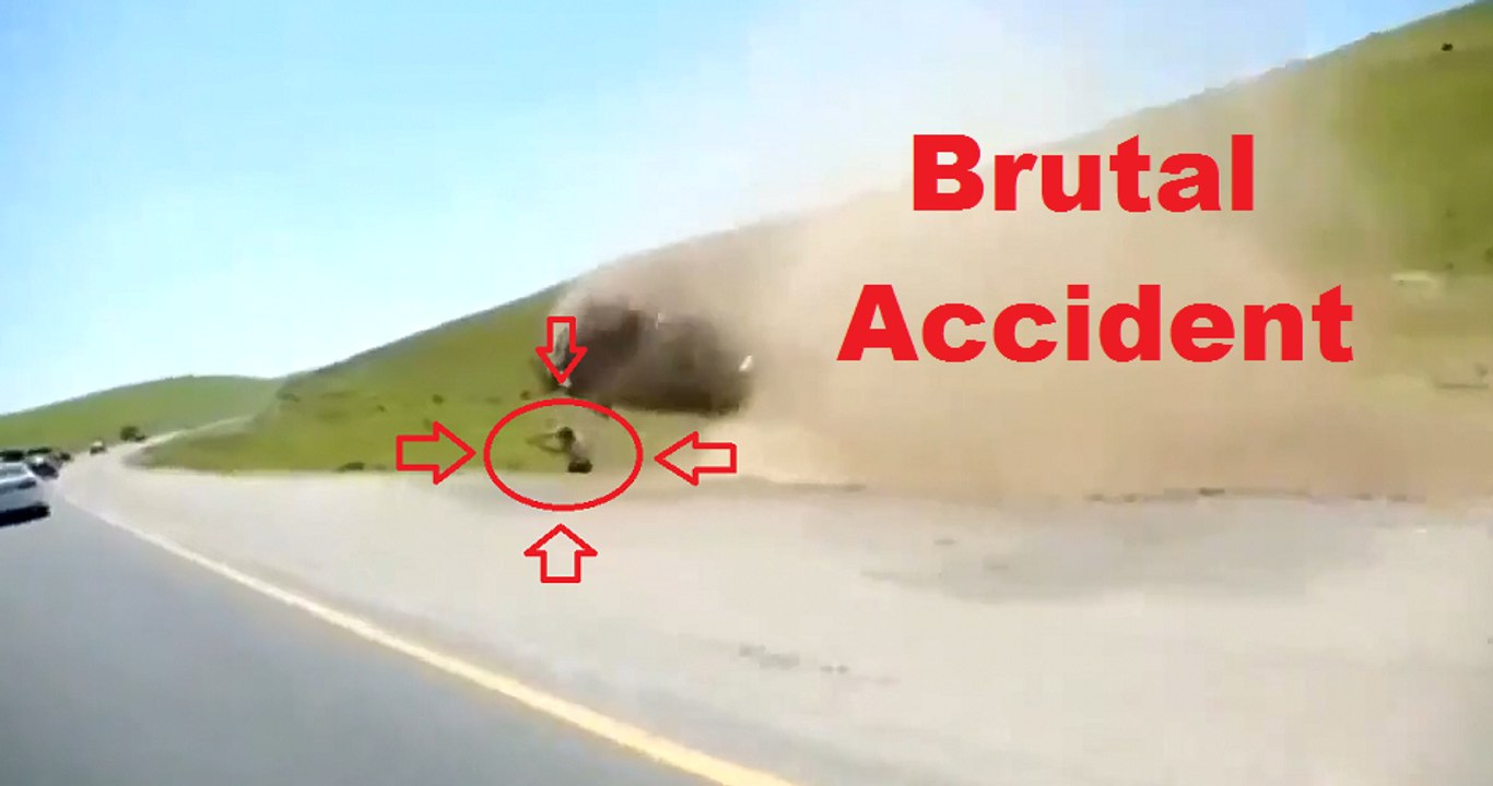 Impactante accidente provoca que conductor salga volando de su auto | Spectacular wedding in Ingushetia