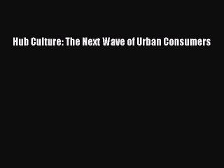 READ book  Hub Culture: The Next Wave of Urban Consumers  Full Free