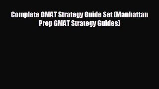 Enjoyed read Complete GMAT Strategy Guide Set (Manhattan Prep GMAT Strategy Guides)
