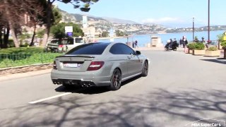 Nardo Grey Mercedes C63 AMG 507 Edition in Monaco BURNOUT!