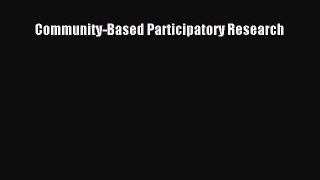different  Community-Based Participatory Research