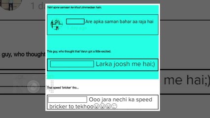 Varun Dhawan CAUGHT With BONER