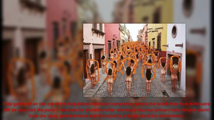 Republican Convention;Over 100 Nude Women Pose Against Donald Trump In Cleveland[video][must watch]