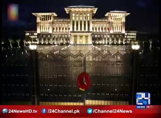 Turkeys President Erdogans palace like a King