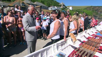 Prince Charles meets a 'sea-dog' in Port Issac