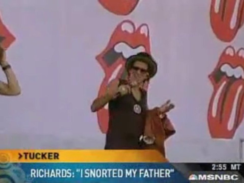 Keith Richards Snorts Father's Ashes