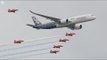 Red Arrows Fly With Airbus at Farnborough Air Show