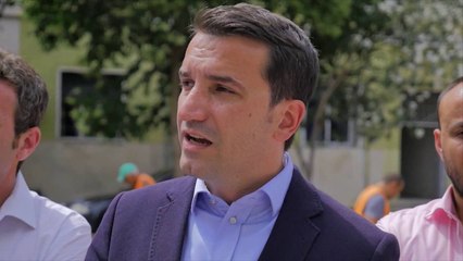 Report TV - Punimet në rrugën 'Sami Frashëri' Veliaj: Pagimi i taksave është investim