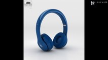 Beats by Dr. Dre Solo2 On-Ear Headphones Blue 3D Model From CreativeCrash.com