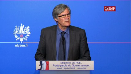 Stéphane le Foll annonce l'autorisation de perquisition administrative dans le projet de loi état d'urgence"