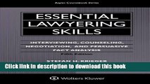 Read Essential Lawyering Skills (Aspen Coursebook) Ebook Online