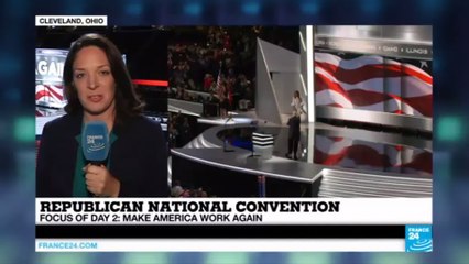 Republican National convention: focus of day 2 is "Make America Work Again"