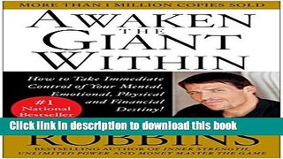 Read Awaken the Giant Within : How to Take Immediate Control of Your Mental, Emotional, Physical