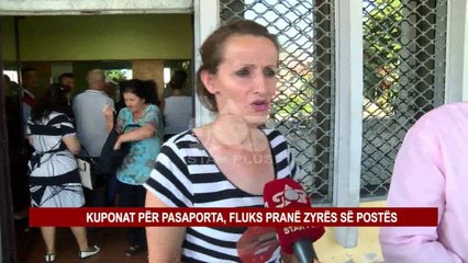 KUPONAT PËR PASAPORTA, FLUKS PRANË ZYRËS SË POSTËS