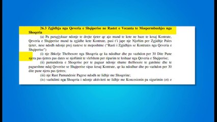 KONTRATA KONCESIONARE ME “TIA”,RASTET KUR QEVERIA MUND TE PRISHE MARREVESHJEN LAJM mpg