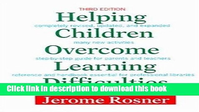 PDF Helping Children Overcome Learning Difficulties EBook