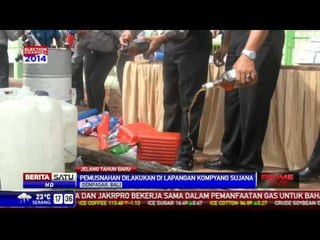 Polresta Denpasar Musnahkan Miras dan Petasan