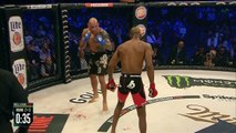 Un combattant de MMA attrape son adversaire avec une PokéBall après sa victoire