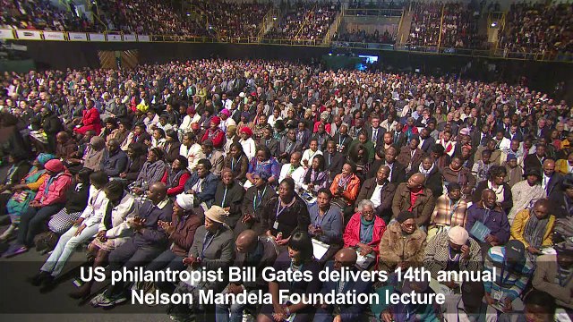 Bill Gates delivers Nelson Mandela Foundation lecture
