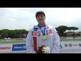 Women's discus throw F11/12 | Victory Ceremony | 2016 IPC Athletics European Championships Grosseto