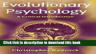 Read Book Evolutionary Psychology: A Critical Introduction E-Book Download