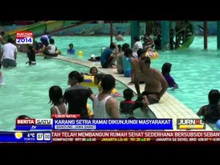 Wahana Air Karang Setra Dipadati Pengunjung