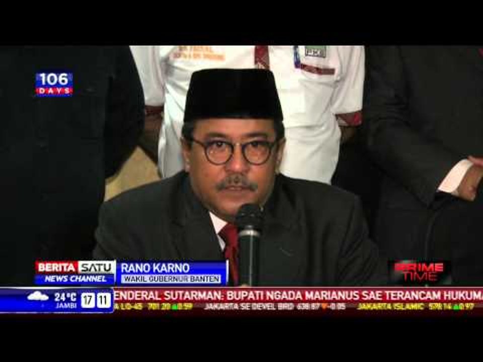 Rano Karno Melantik Wali Kota Tangerang Terpilih