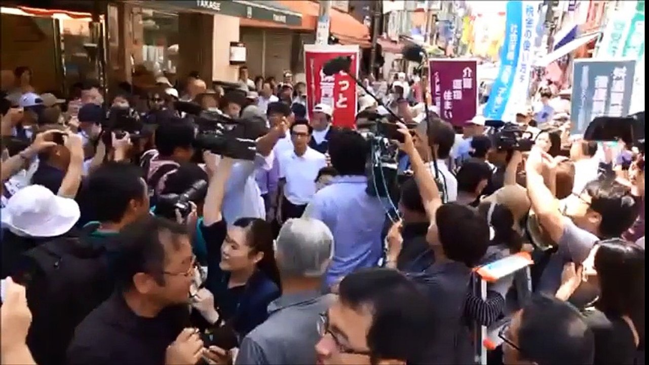 【閲覧注意】鳥越俊太郎街頭演説 巣鴨とげぬき地蔵商店街入口