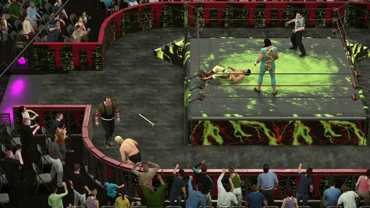 WWE 2K16 ric flair v steamboat v jake the snake v sgt slaughter