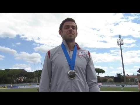 Men's shot put F37 | Victory Ceremony | 2016 IPC Athletics European Championships Grosseto